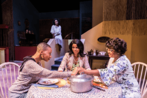 Malube, BÃ©nÃ©dicte BÃ©lizaire, Samantha Walkes, and Lucinda Davis in Trey Anthony's How Black Mothers Say I Love You, directed by Kimberley Rampersand.