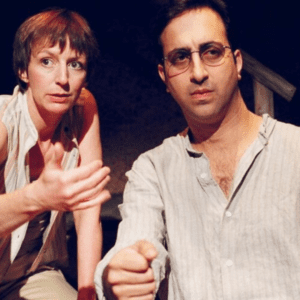 Actors Susan Coyne and Sanjay Talwar from its production at Tarragon Theatre in the early 2000s.