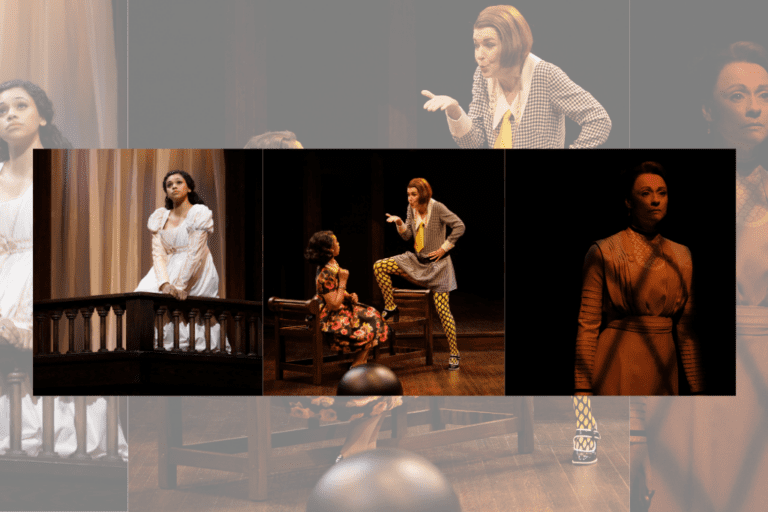 Production shots of the Stratford Festival shows reviewed below: Hedda Gabler, Twelfth Night, and Romeo and Juliet.