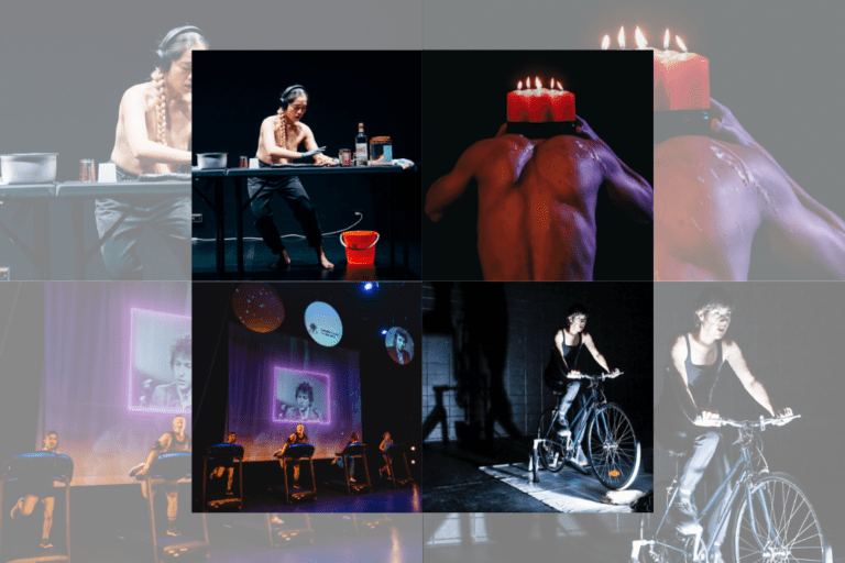 A collage of production photos from the 2024 SummerWorks Performance Festival.