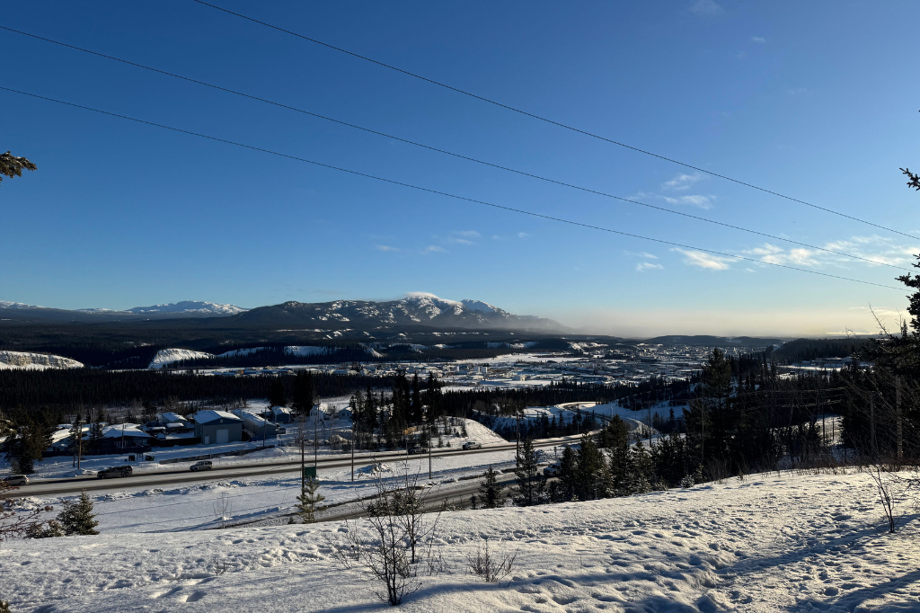 A snowy Yukon landscape.